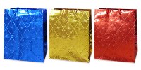 пакет подарочный бумажный СО СЛЮДОЙ 17*22,9*9,8см (GOLD,RED,BLUE) (M)  Антелла